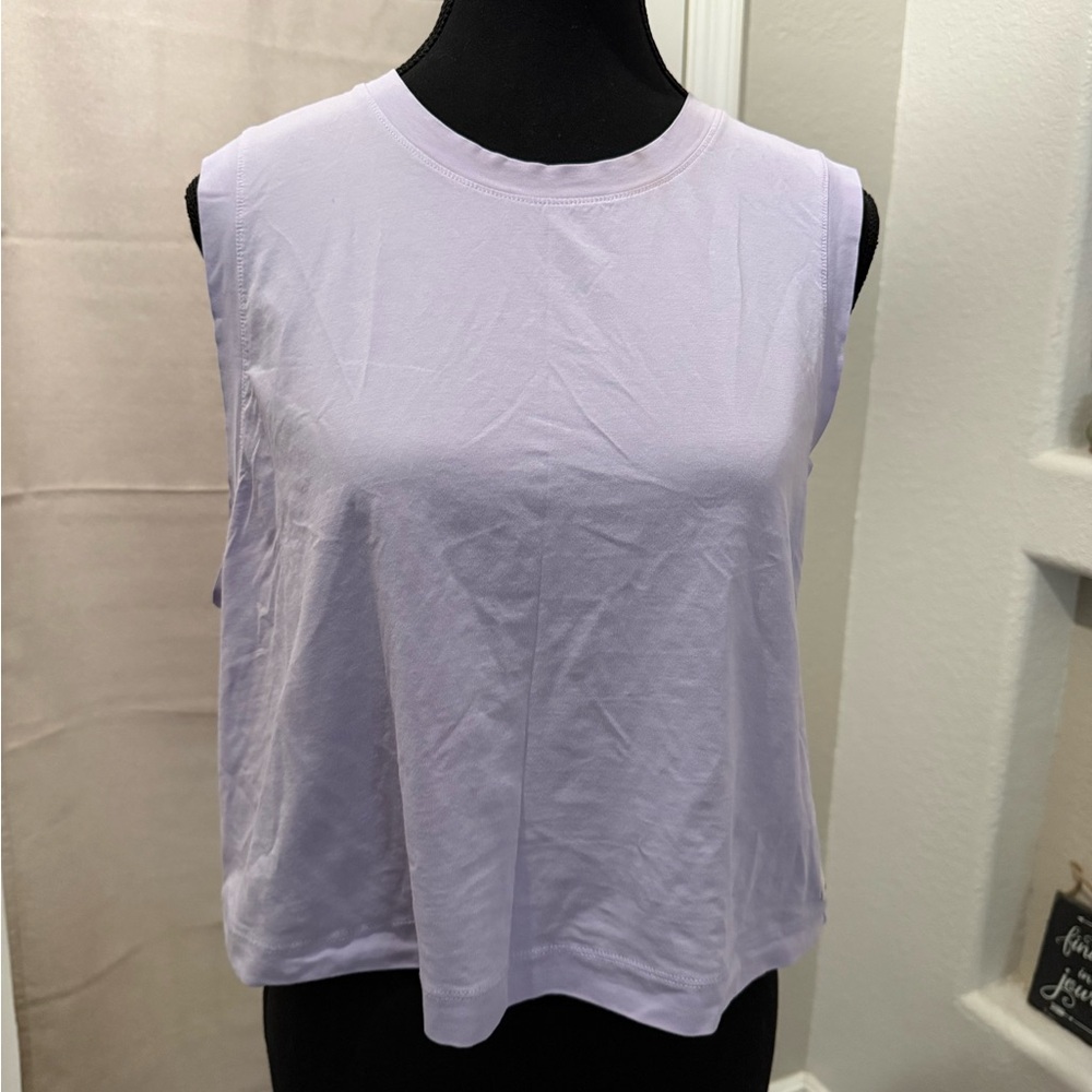 💜 Vuori Lavender Sleeveless Performance Tank | Size L | Athleisure